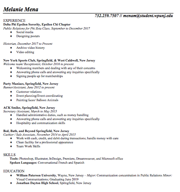 Personal Resume